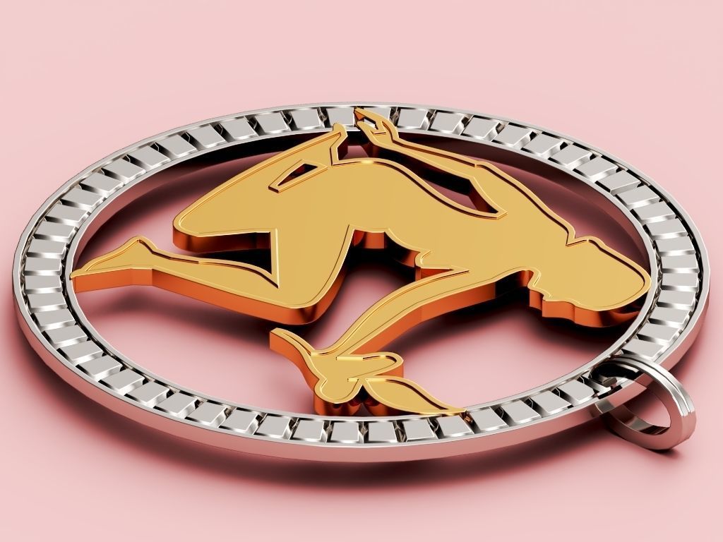 Virgo Pendant 3D print model_4