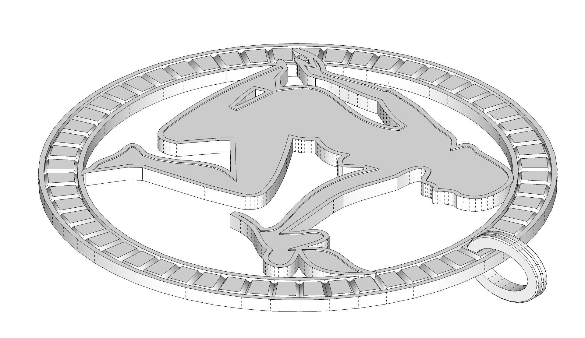 Virgo Pendant 3D print model_9