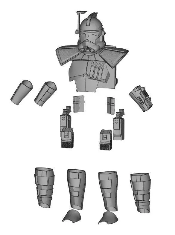ARC Trooper One12 Figure Custom 3D STL files 3D print model_0