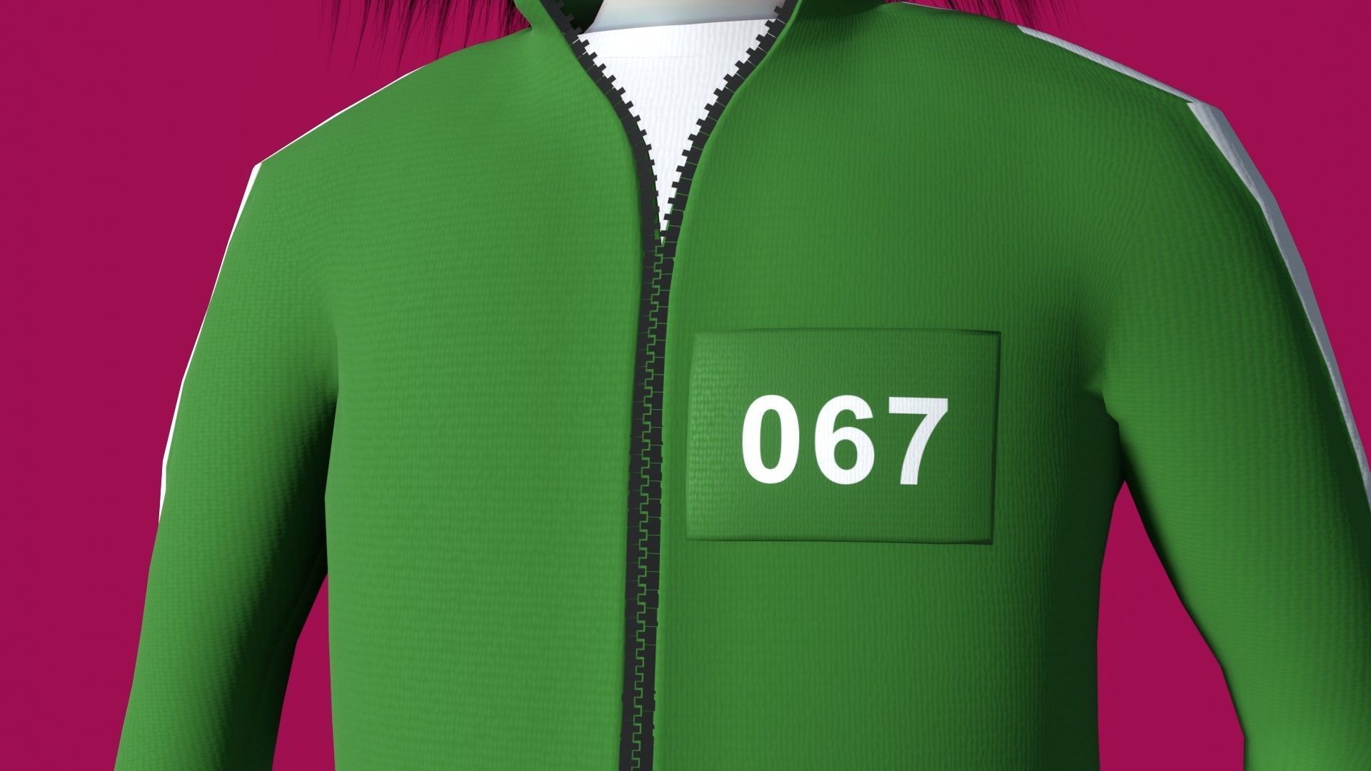 SquidGame Stylized Kang Sae-byeok GameReady low-poly rigged  Low-poly 3D model_5