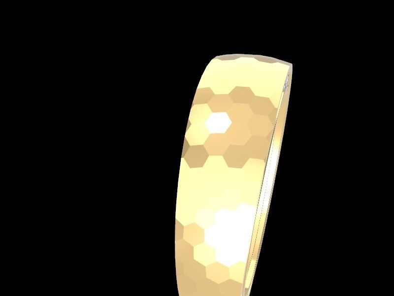 hammered texture ring stl file verified 3D print model_21