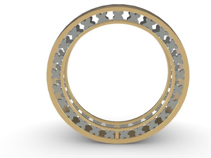 hammered texture ring stl file verified 3D print model_2
