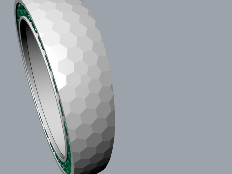 hammered texture ring stl file verified 3D print model_13