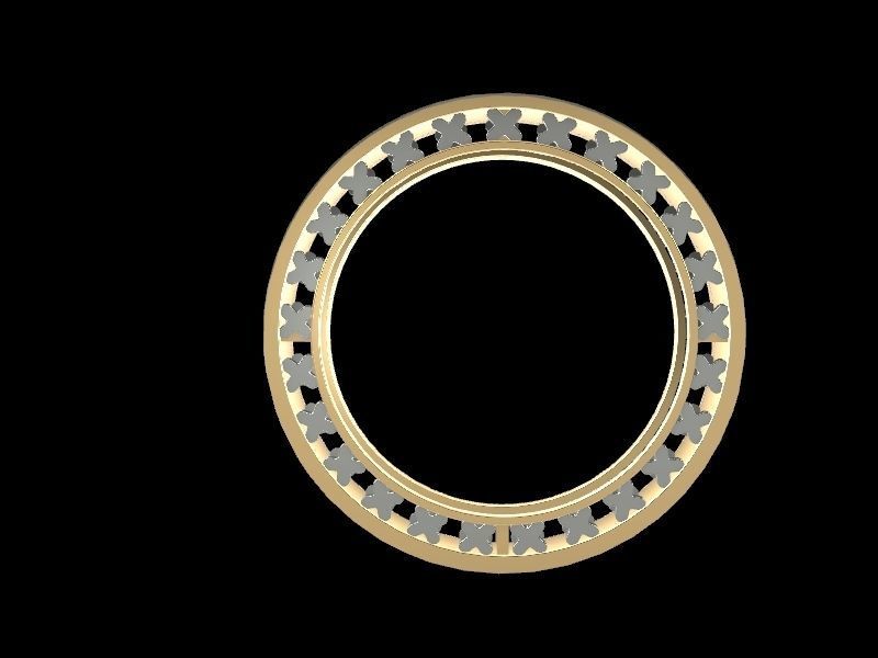 hammered texture ring stl file verified 3D print model_5