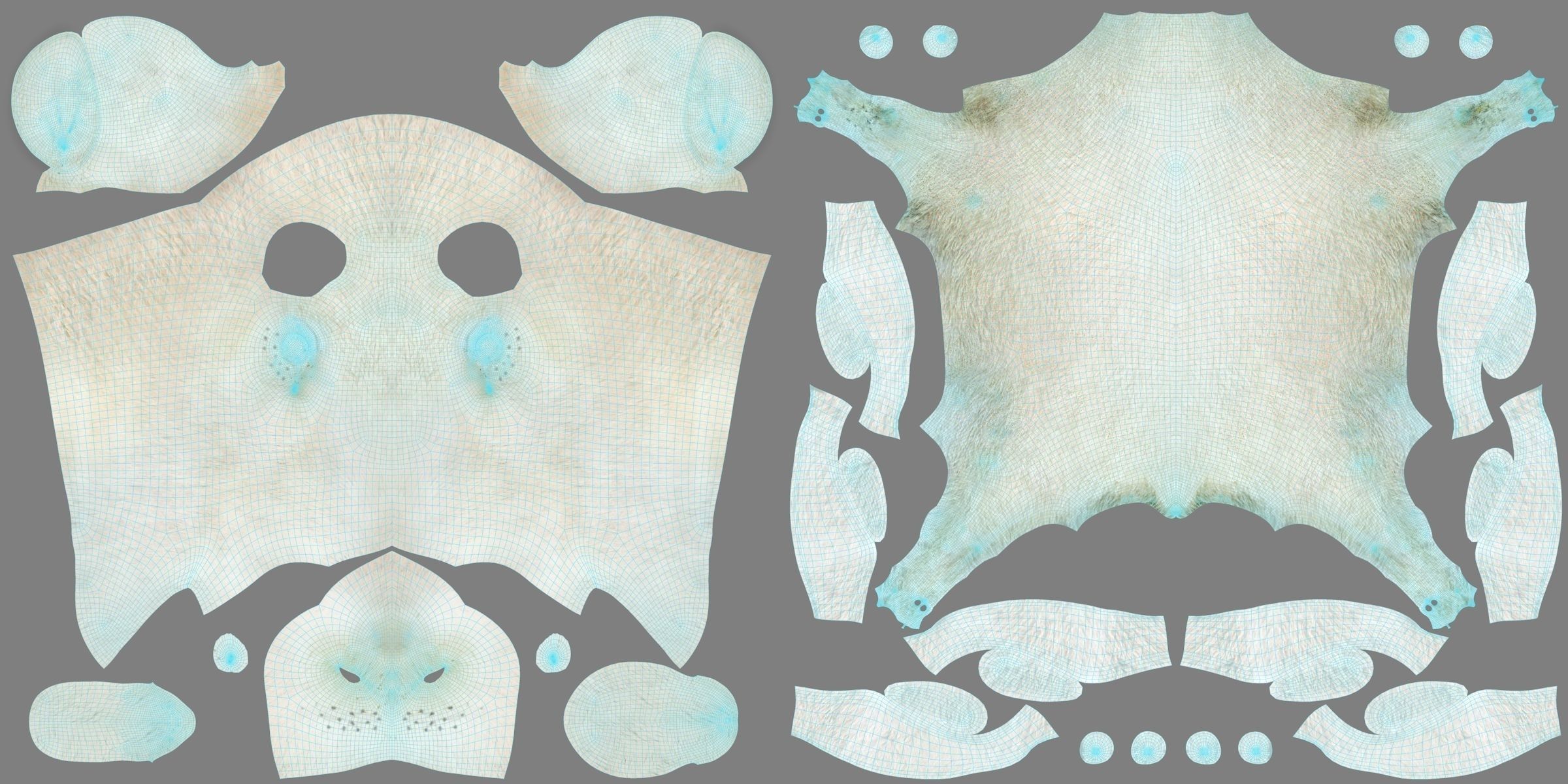 Young Sheep with 1 Animation VFX Grace 3D model_9