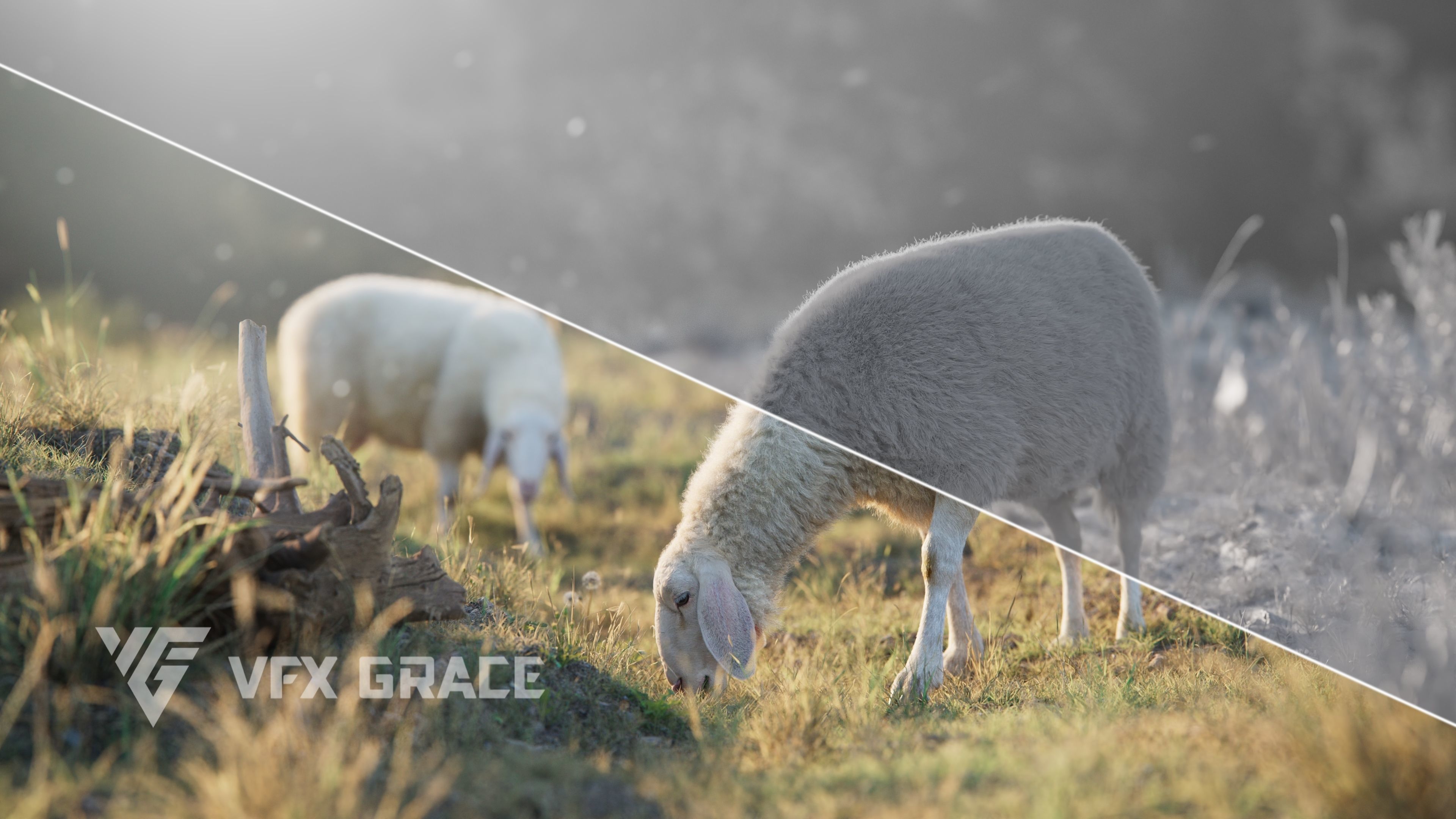 Assaf Sheep01 with 4 Animations VFX Grace 3D model_8