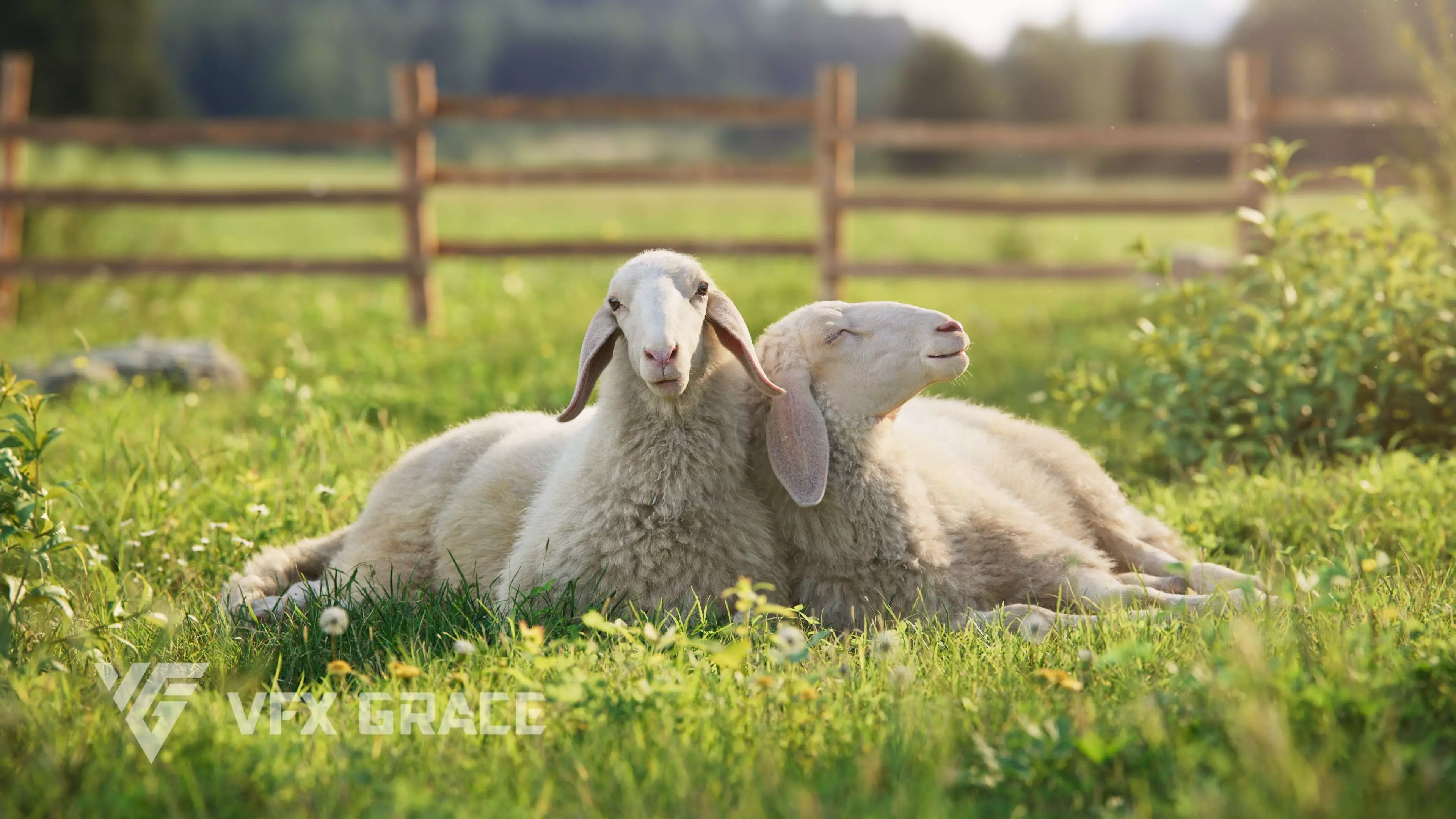 Assaf Sheep01 with 4 Animations VFX Grace 3D model_0