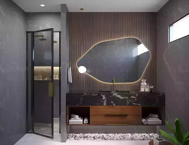 Bathroom Scene - Bespoke Vanity Design