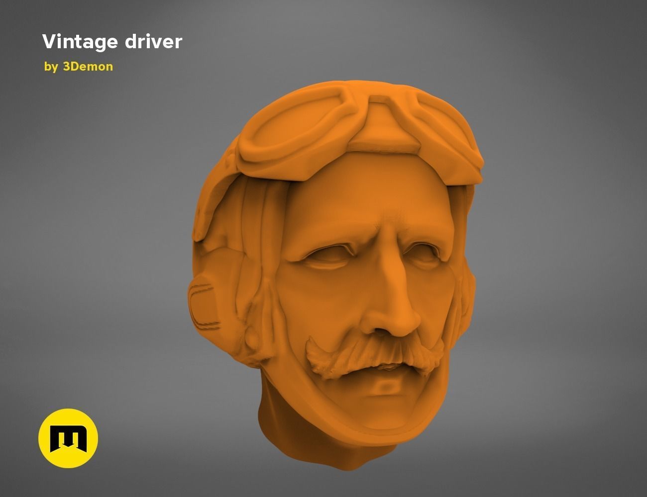 Vintage driver 3D print model_8