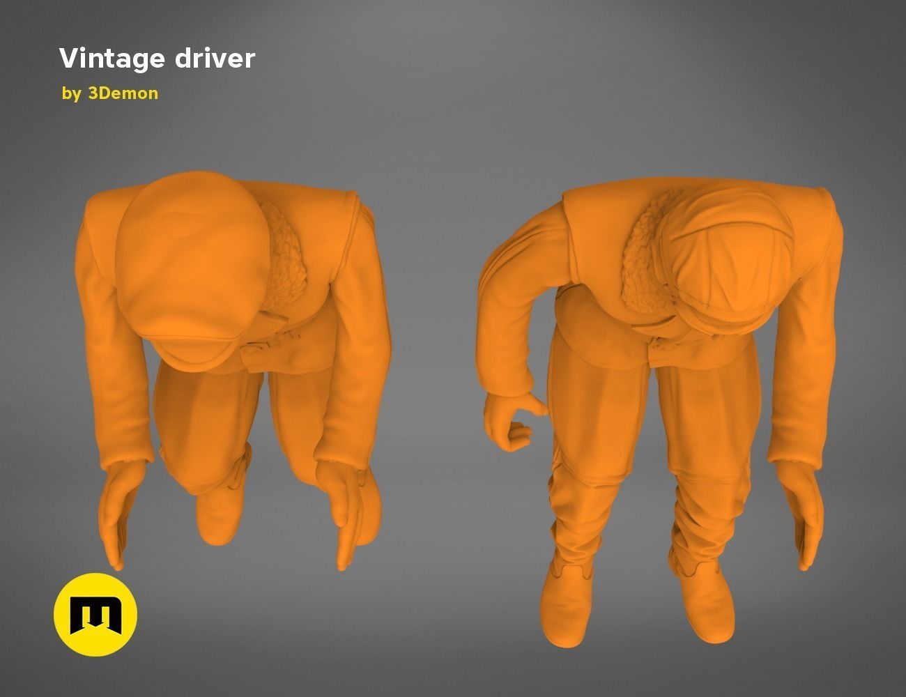 Vintage driver 3D print model_5