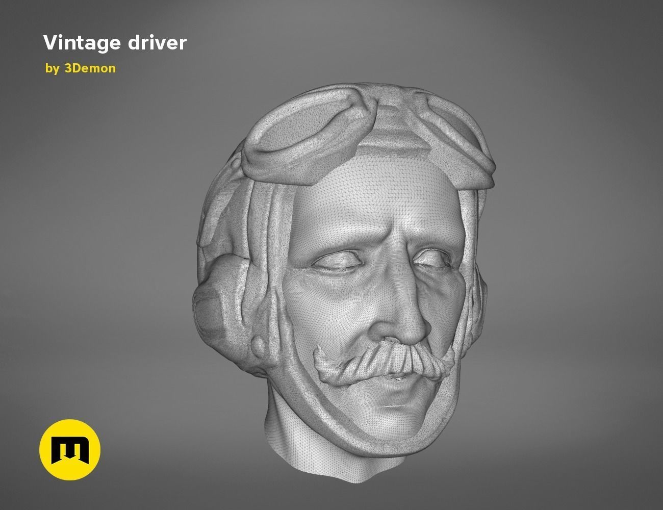 Vintage driver 3D print model_12