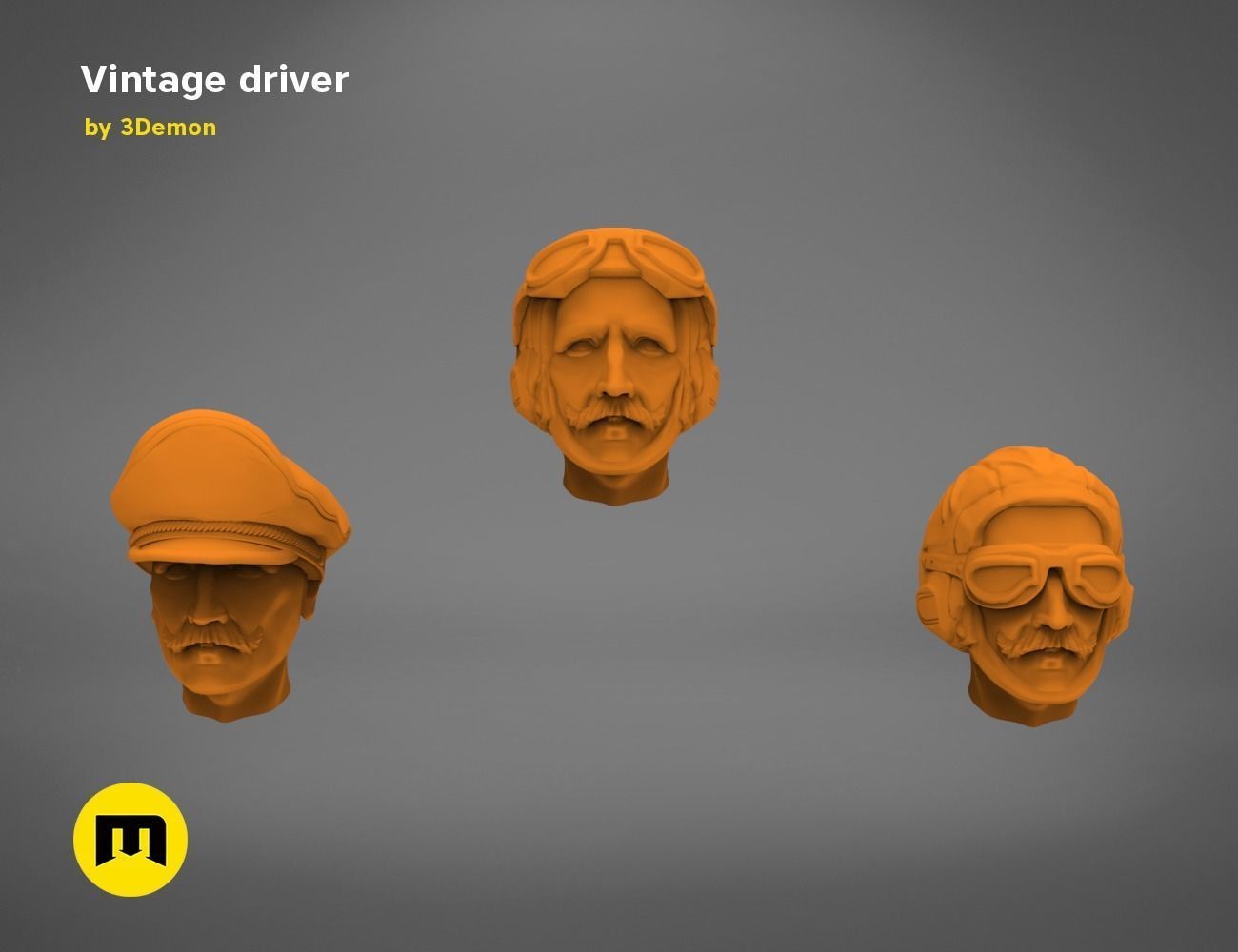 Vintage driver 3D print model_6
