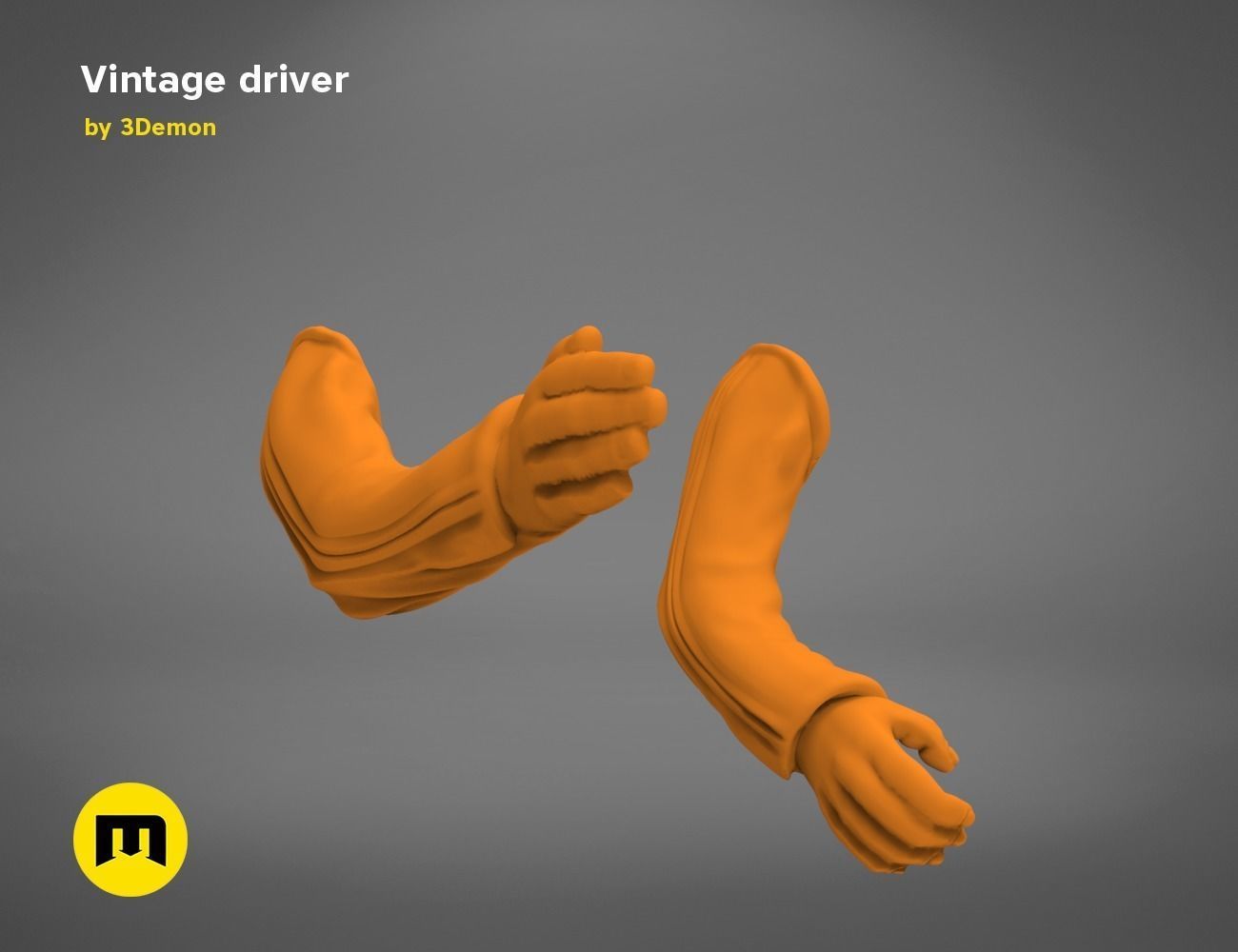 Vintage driver 3D print model_11