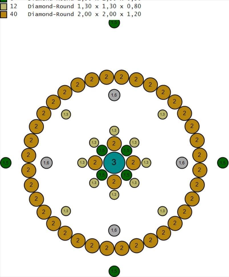 STYLISH MENS WIND ROSE PENDANT 3D print model_6