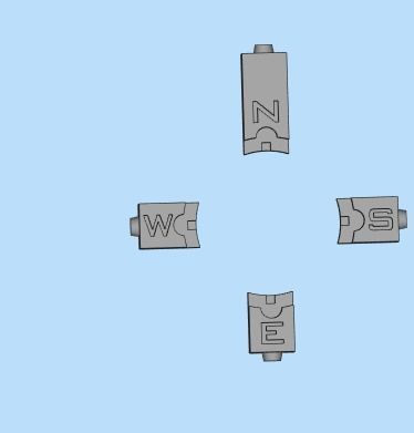 STYLISH MENS WIND ROSE PENDANT 3D print model_27