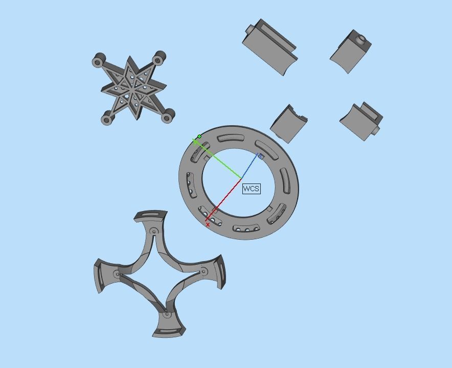 STYLISH MENS WIND ROSE PENDANT 3D print model_24