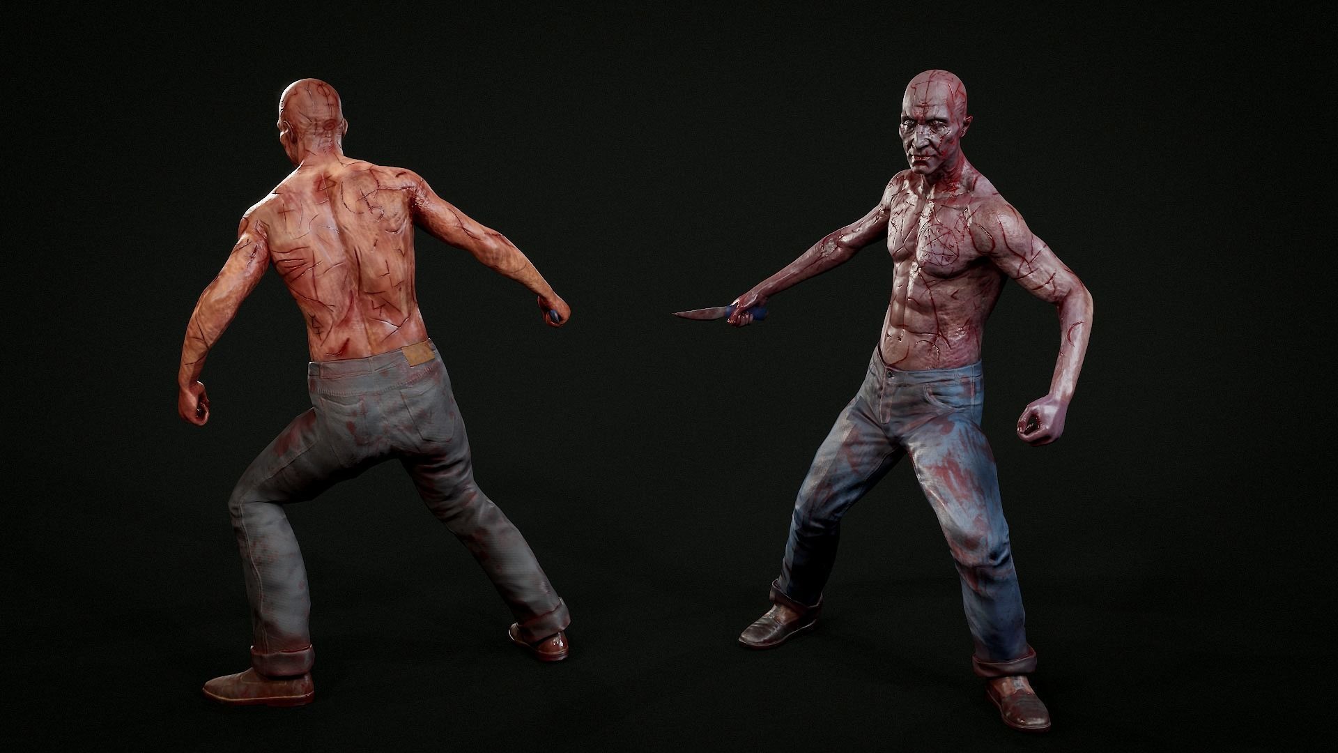 SatanicMan satanic man Low-poly 3D model_11