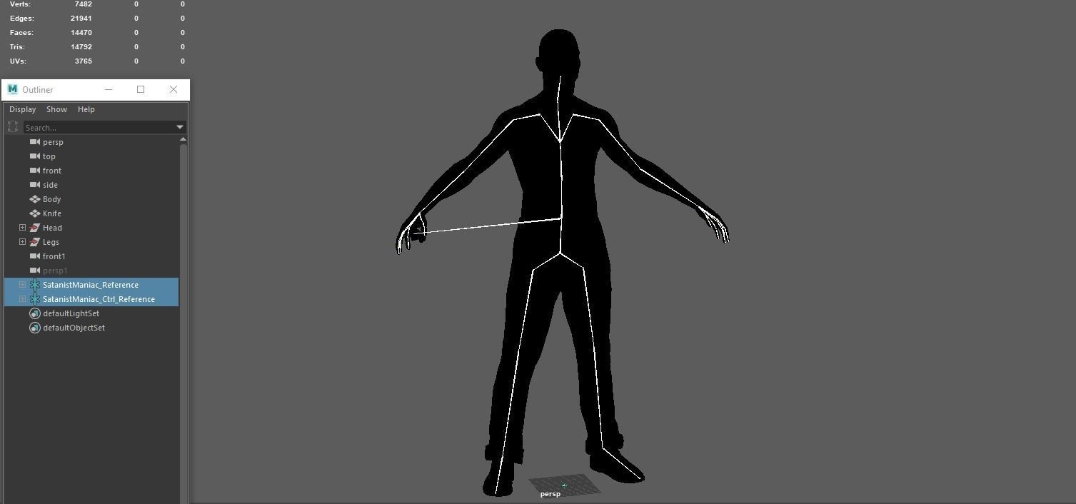 SatanicMan satanic man Low-poly 3D model_3