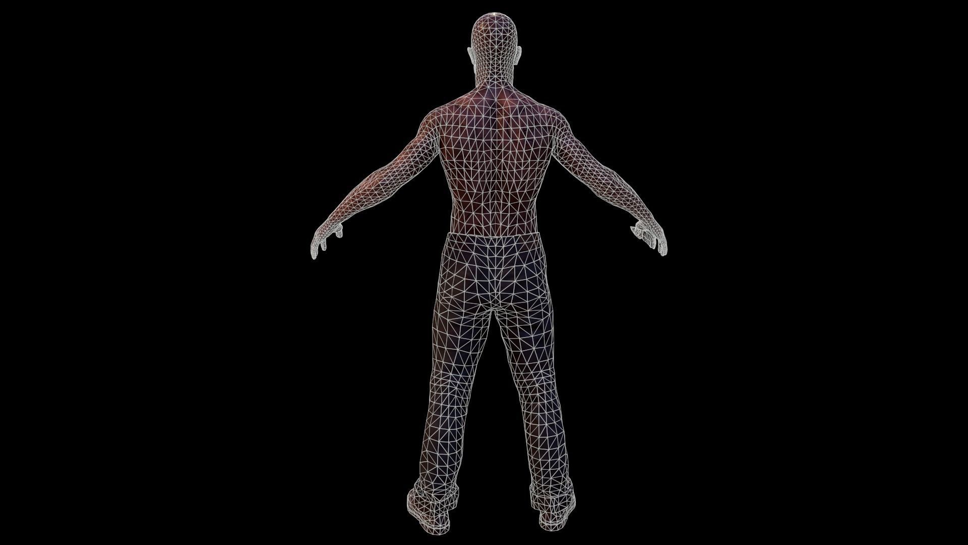 SatanicMan satanic man Low-poly 3D model_7