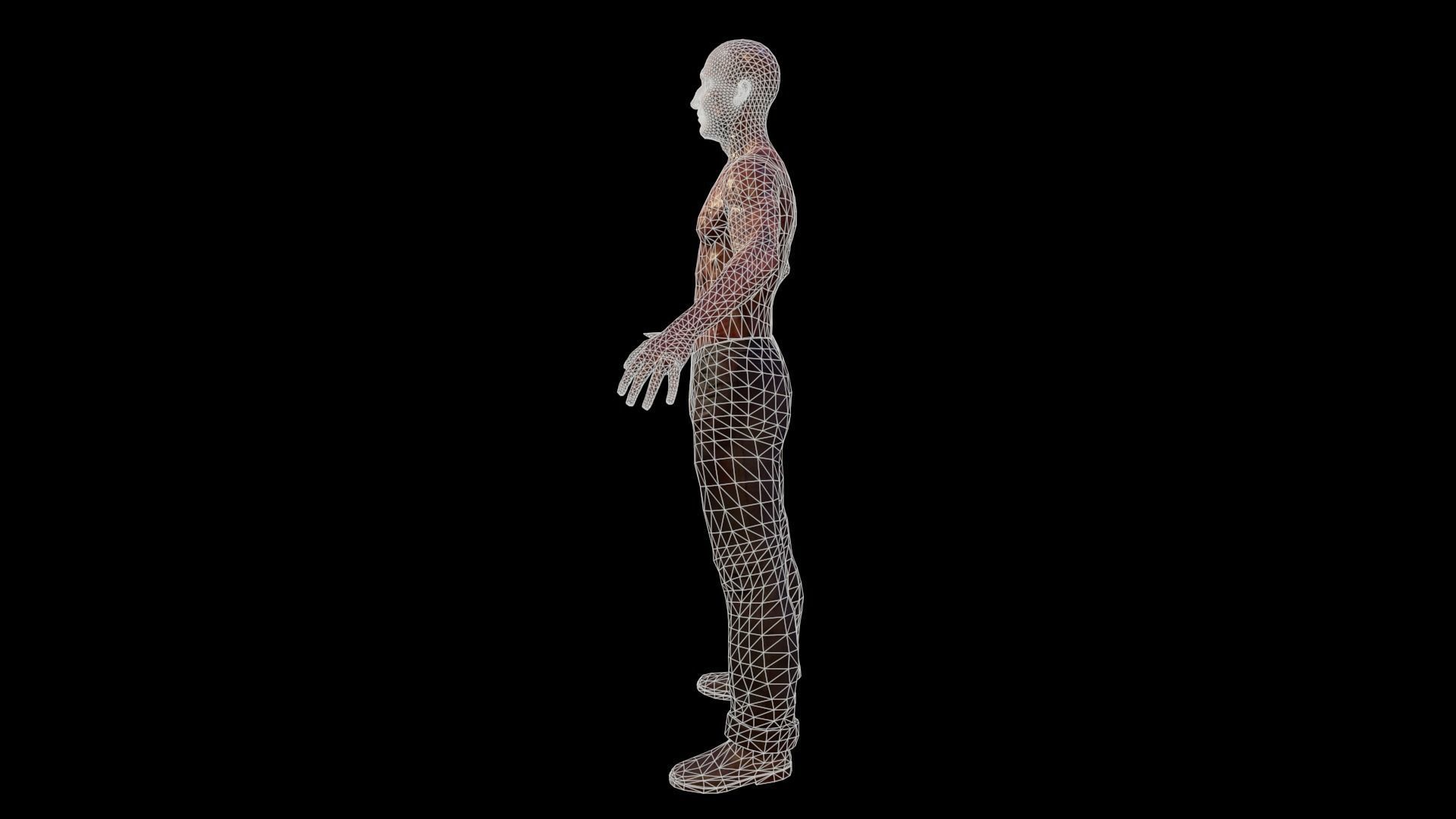 SatanicMan satanic man Low-poly 3D model_5