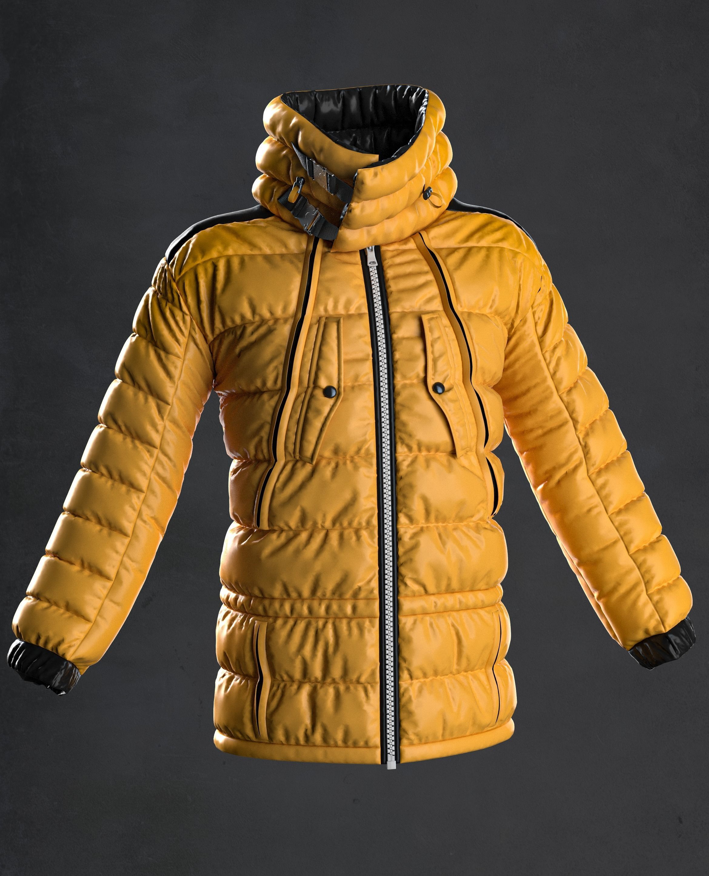JACKET 4 puffy 3D model_1