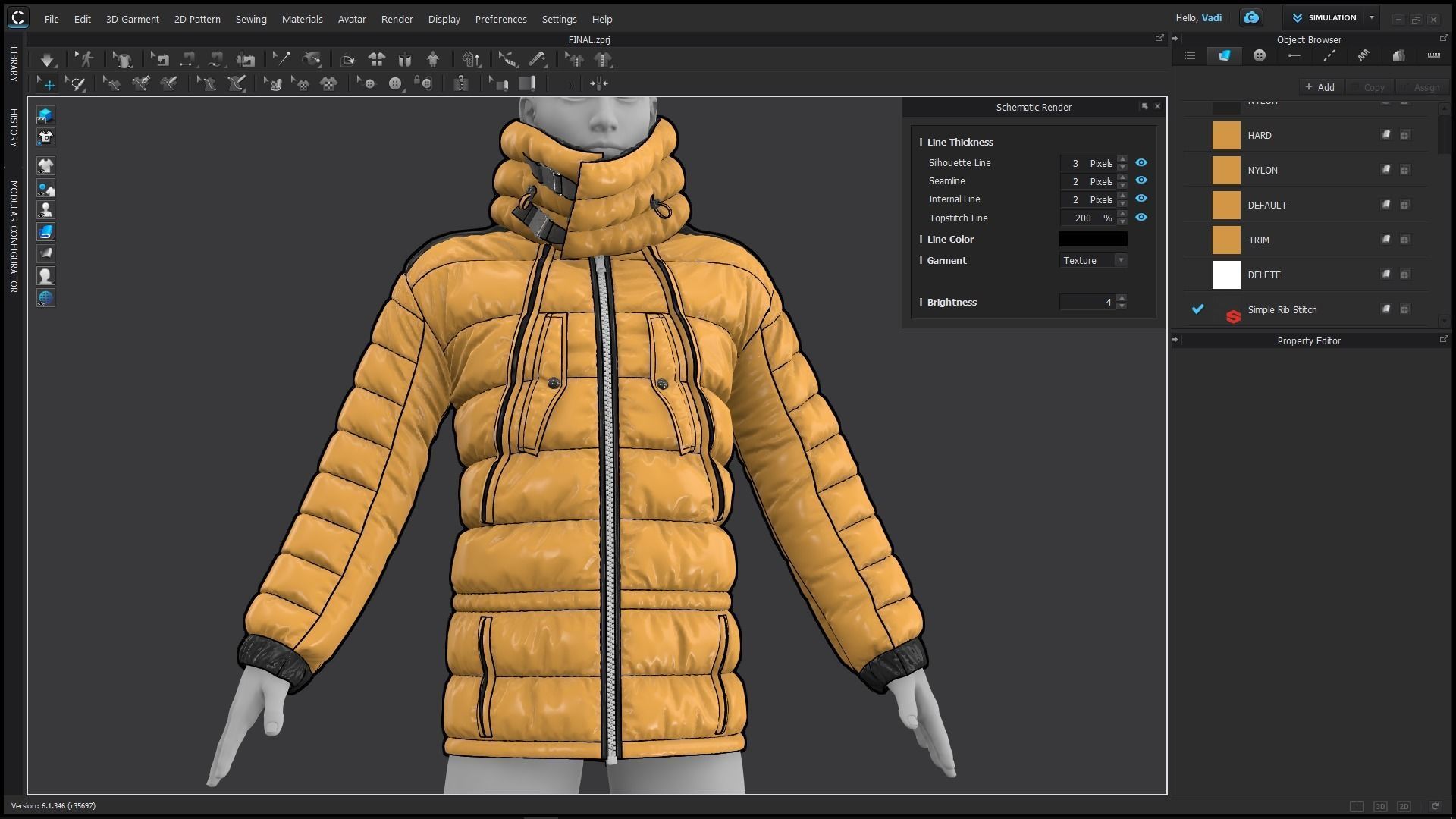 JACKET 4 puffy 3D model_5