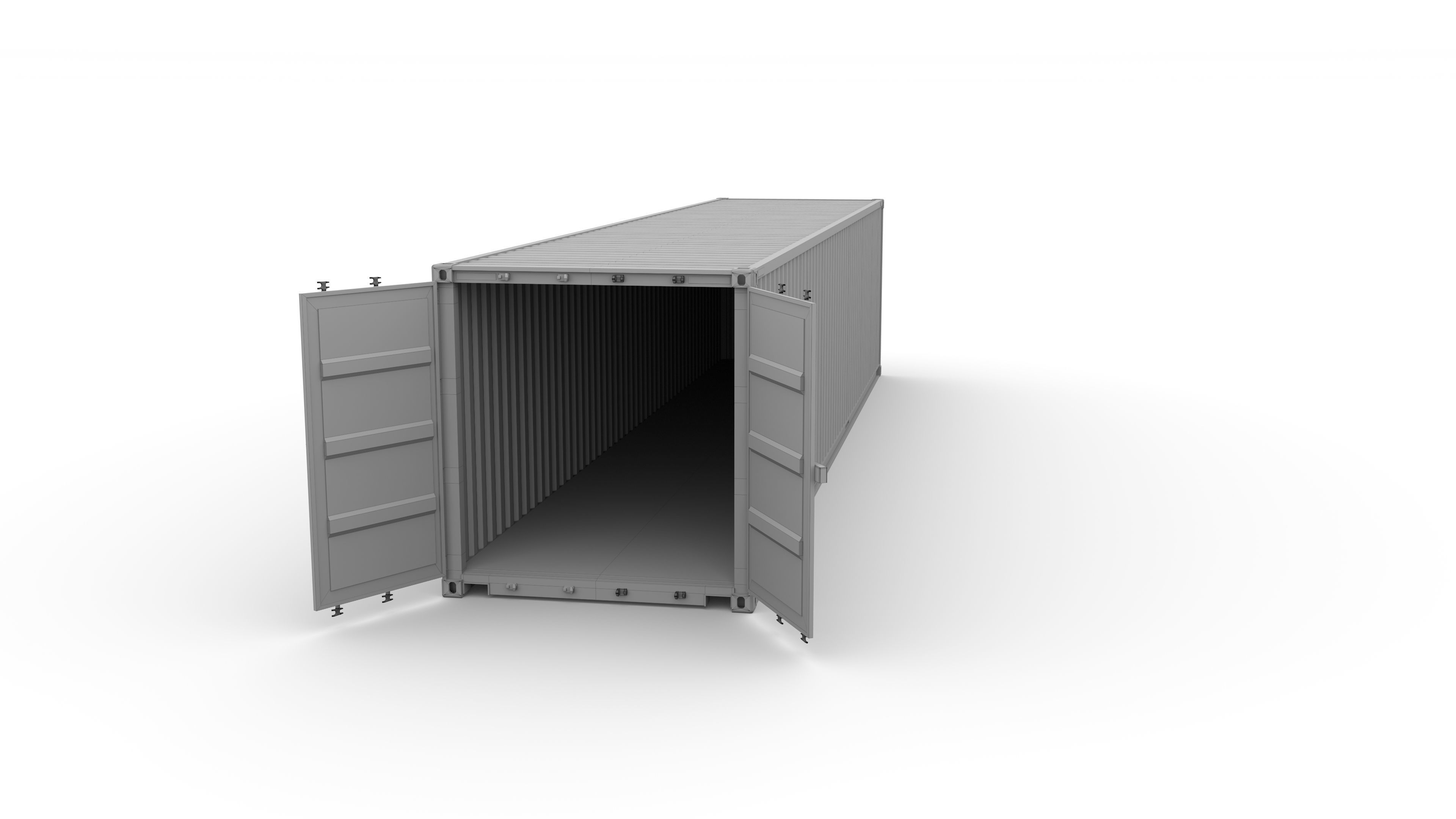 40ft Shipping Container DFDS 3D model_10