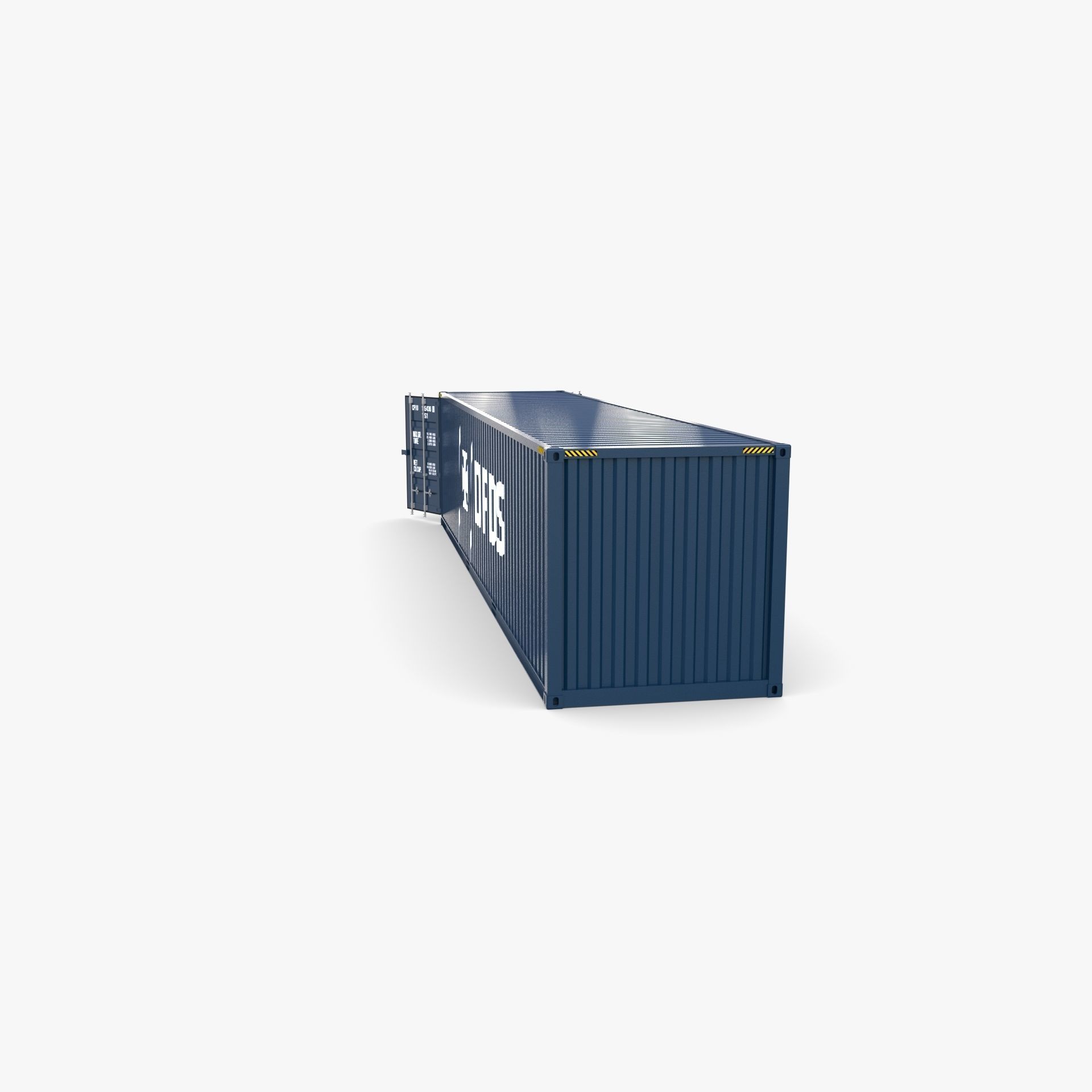 40ft Shipping Container DFDS 3D model_7