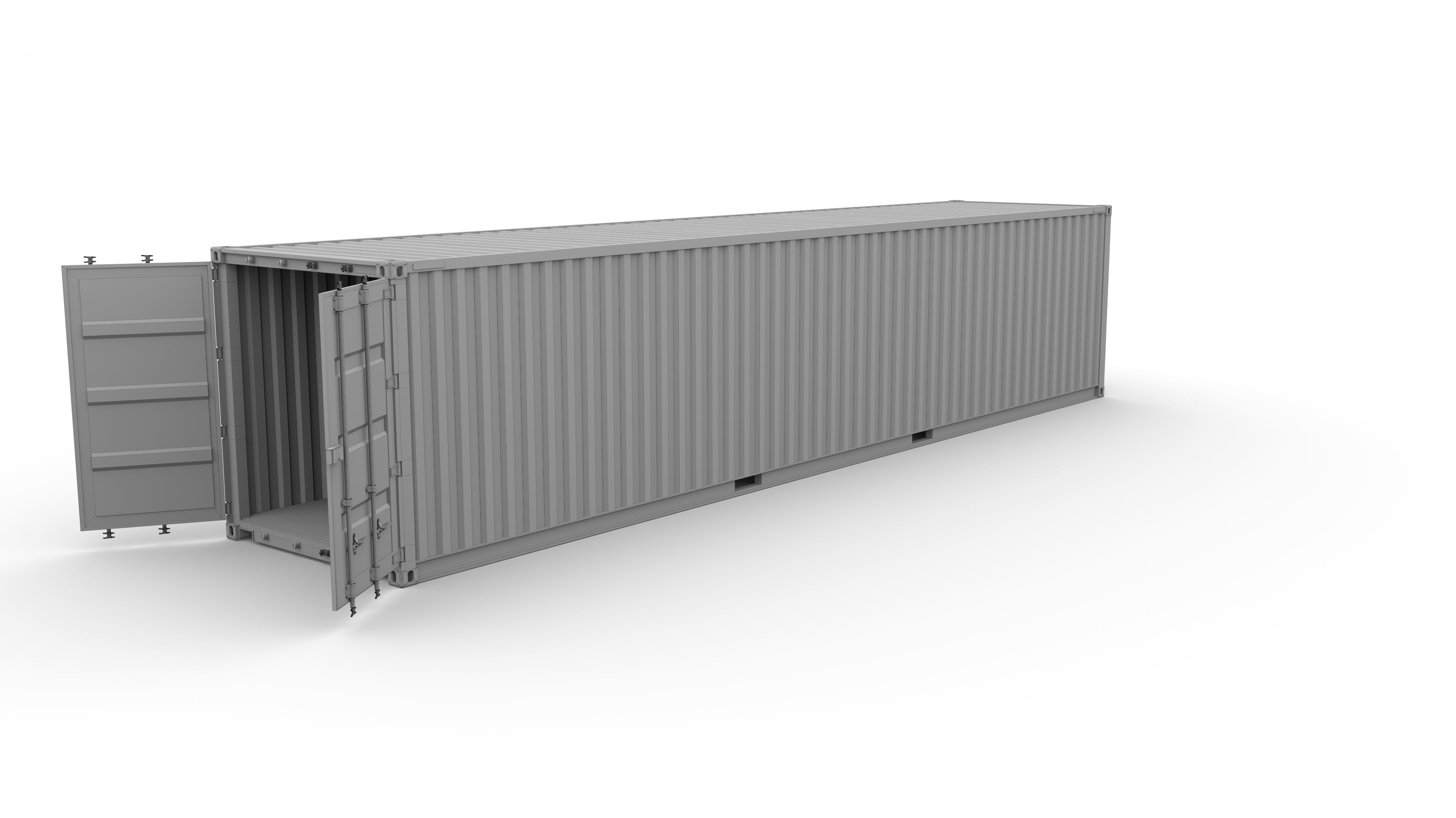 40ft Shipping Container DFDS 3D model_11
