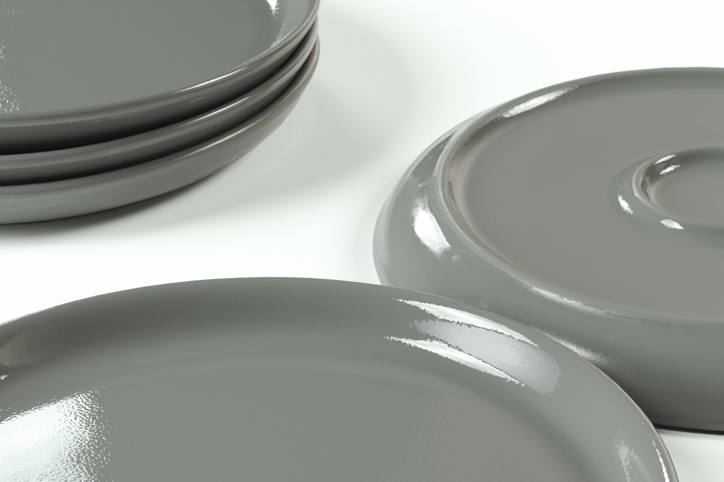 Bitz - gastro plate grey 3D model_6