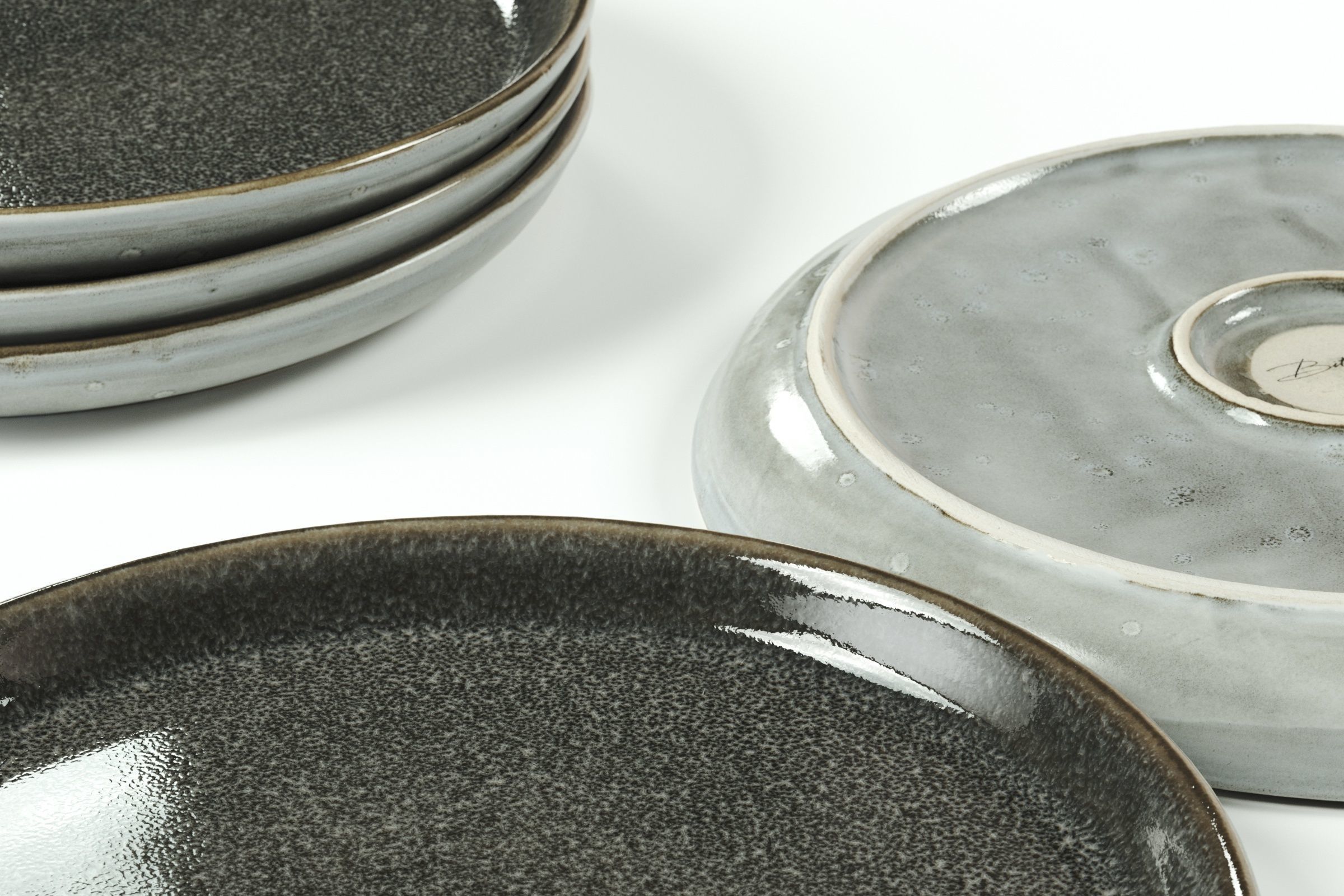 Bitz - gastro plate grey 3D model_2