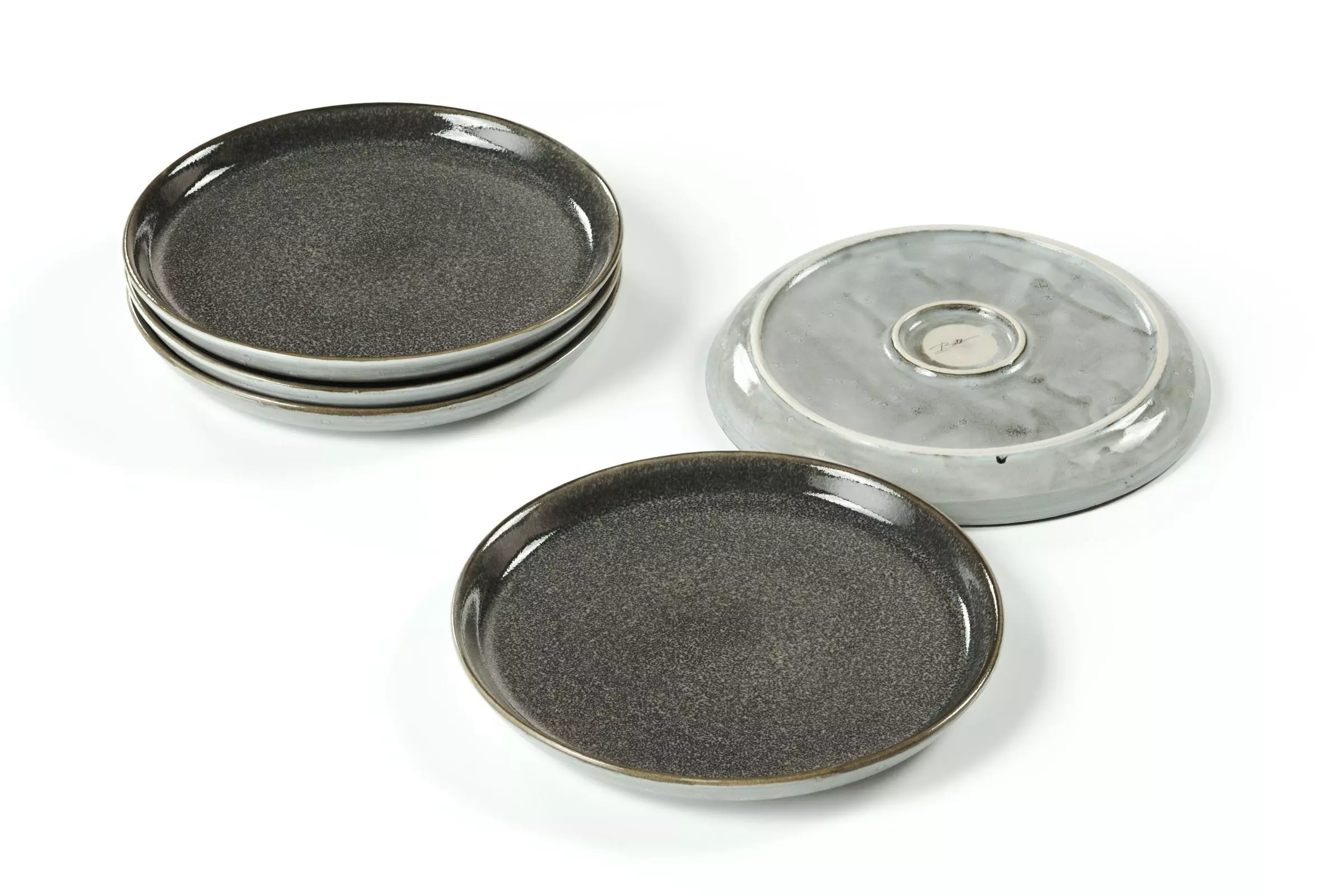 Bitz - gastro plate grey 3D model_0
