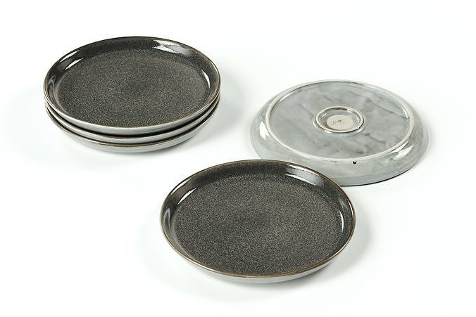 Bitz - gastro plate grey 3D model