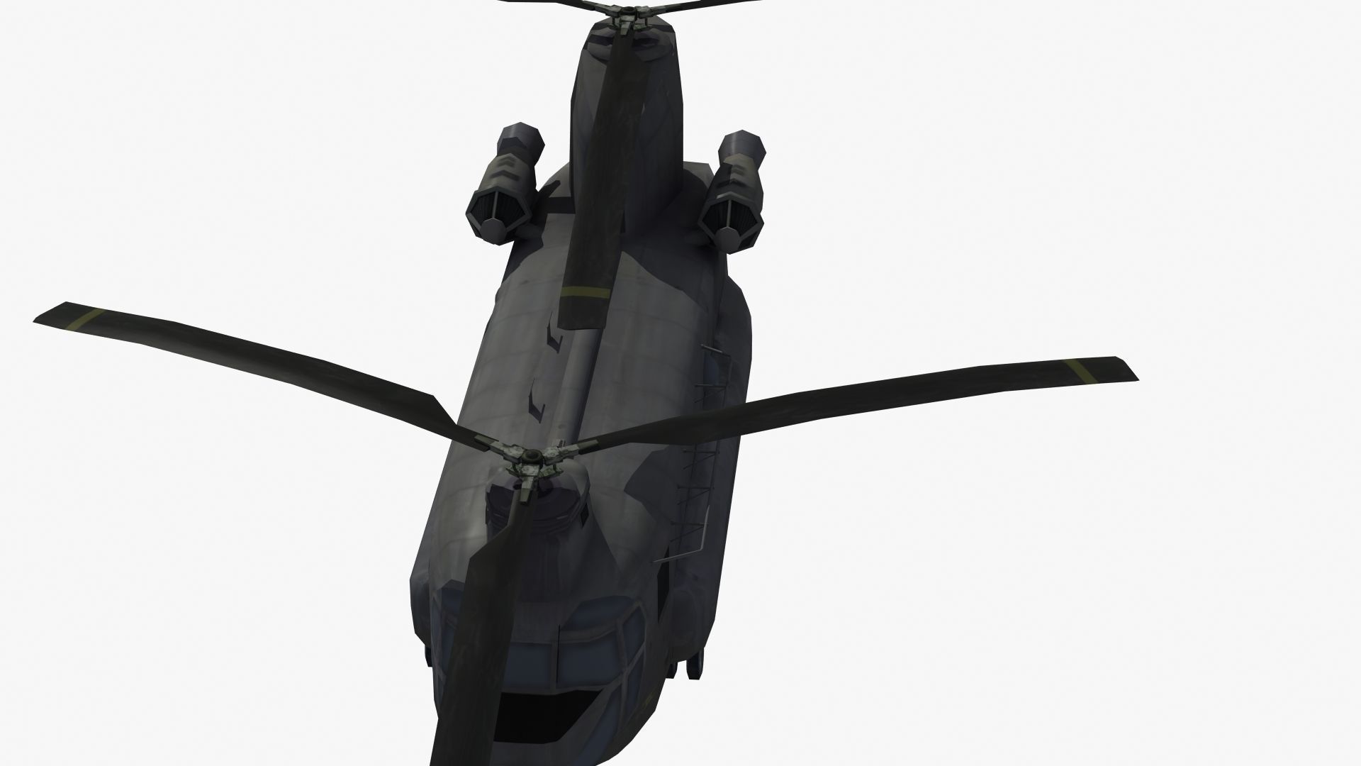 CH47 Chinook Helicopter LD1 Low-poly 3D model_21