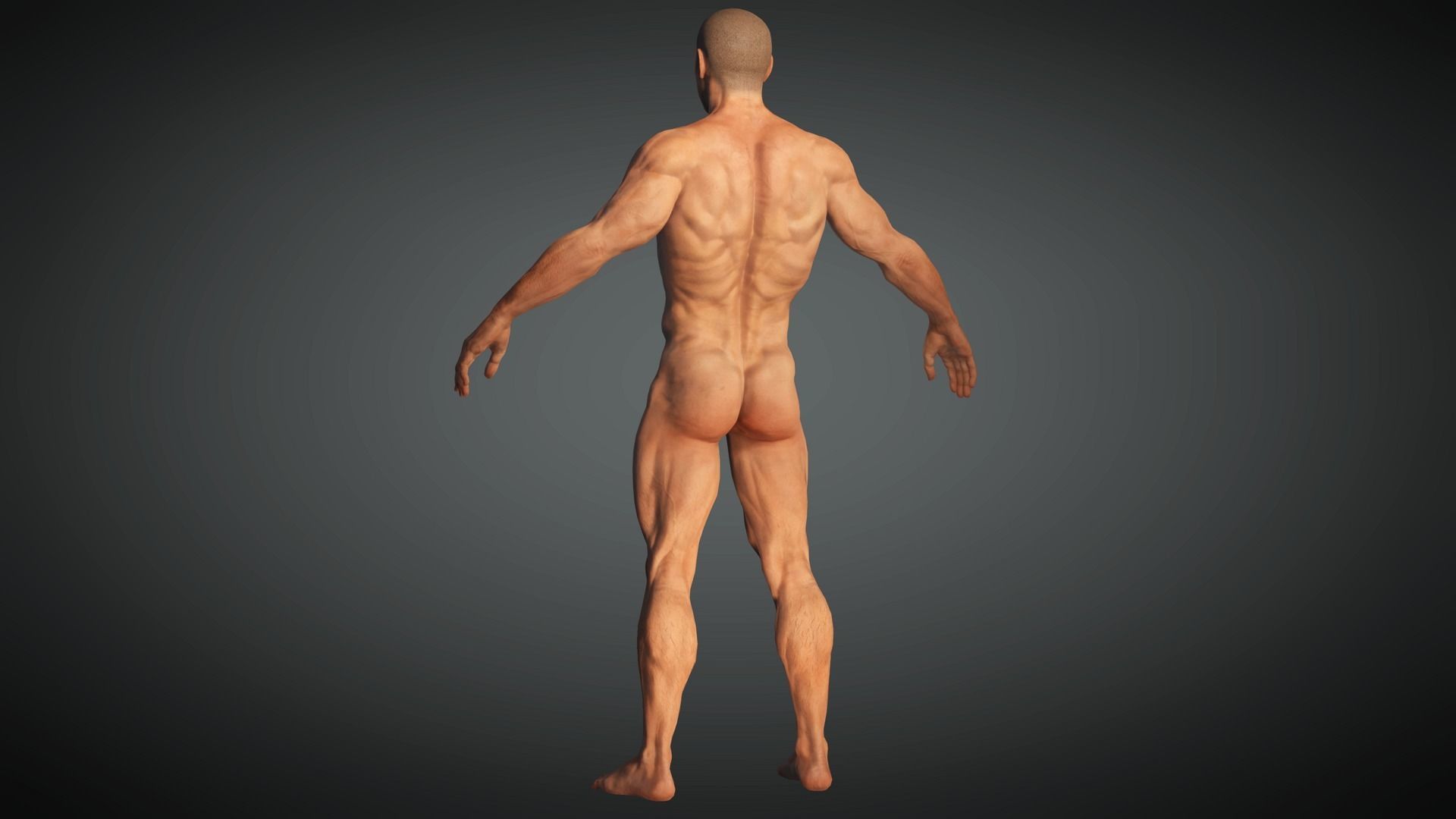 AAA Military Male Character 08 Low-poly 3D model_16