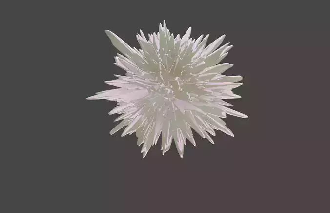 crystal thistle 3D model