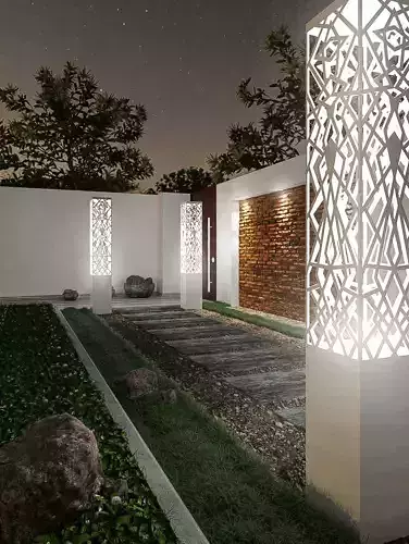 The Backyard Exterior Scene 