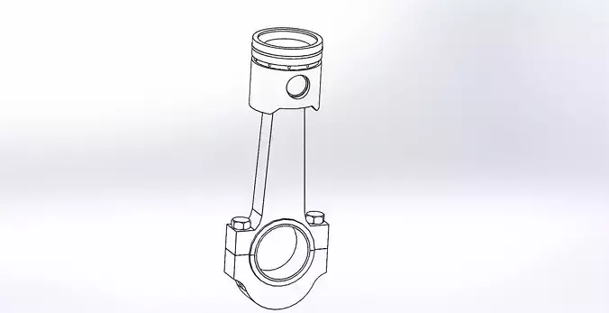 piston assembly 3D model