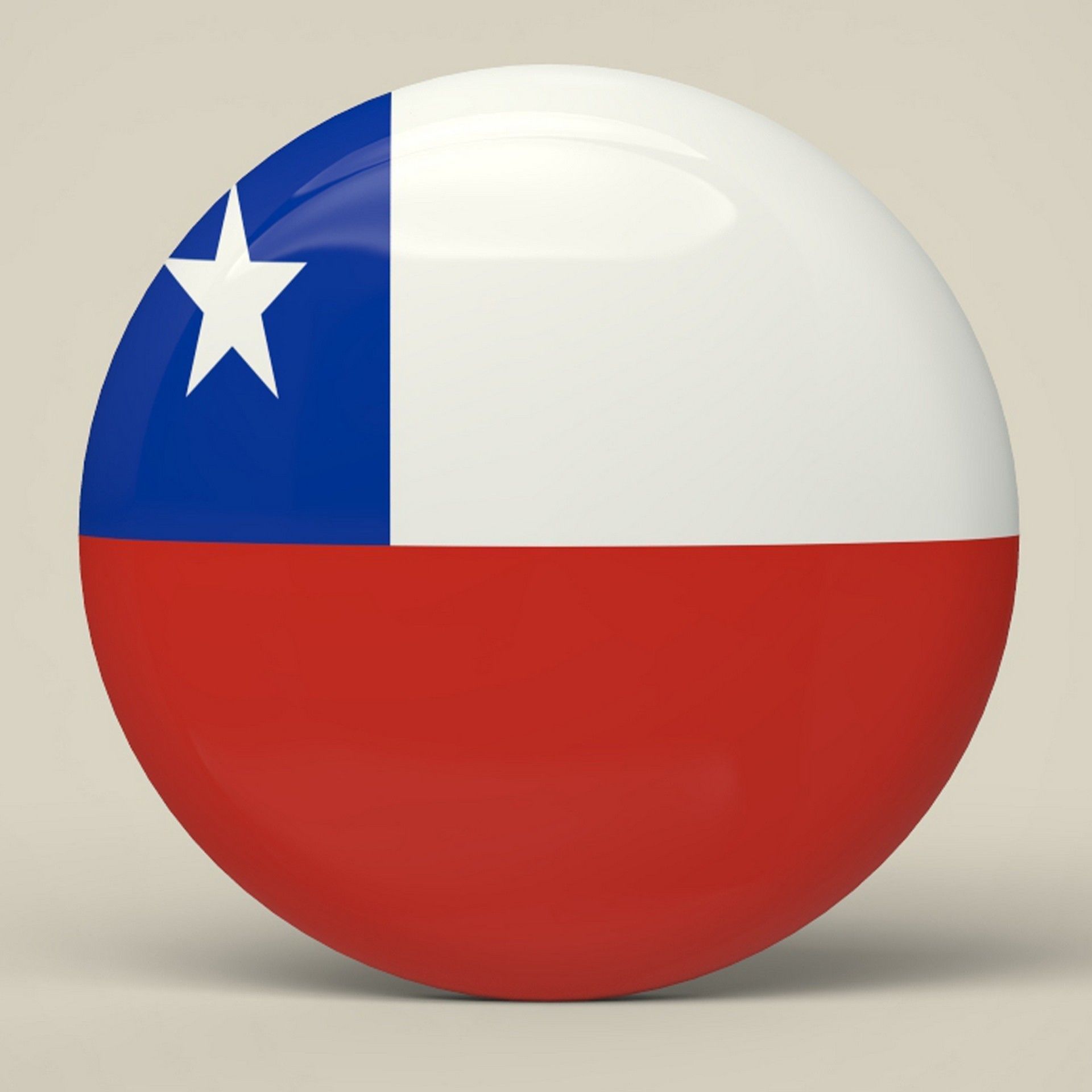 Chile Badge Low-poly 3D model_4