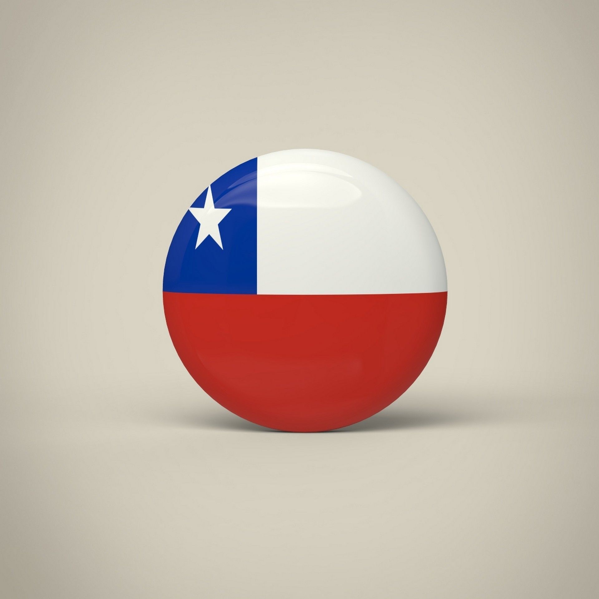 Chile Badge Low-poly 3D model_1