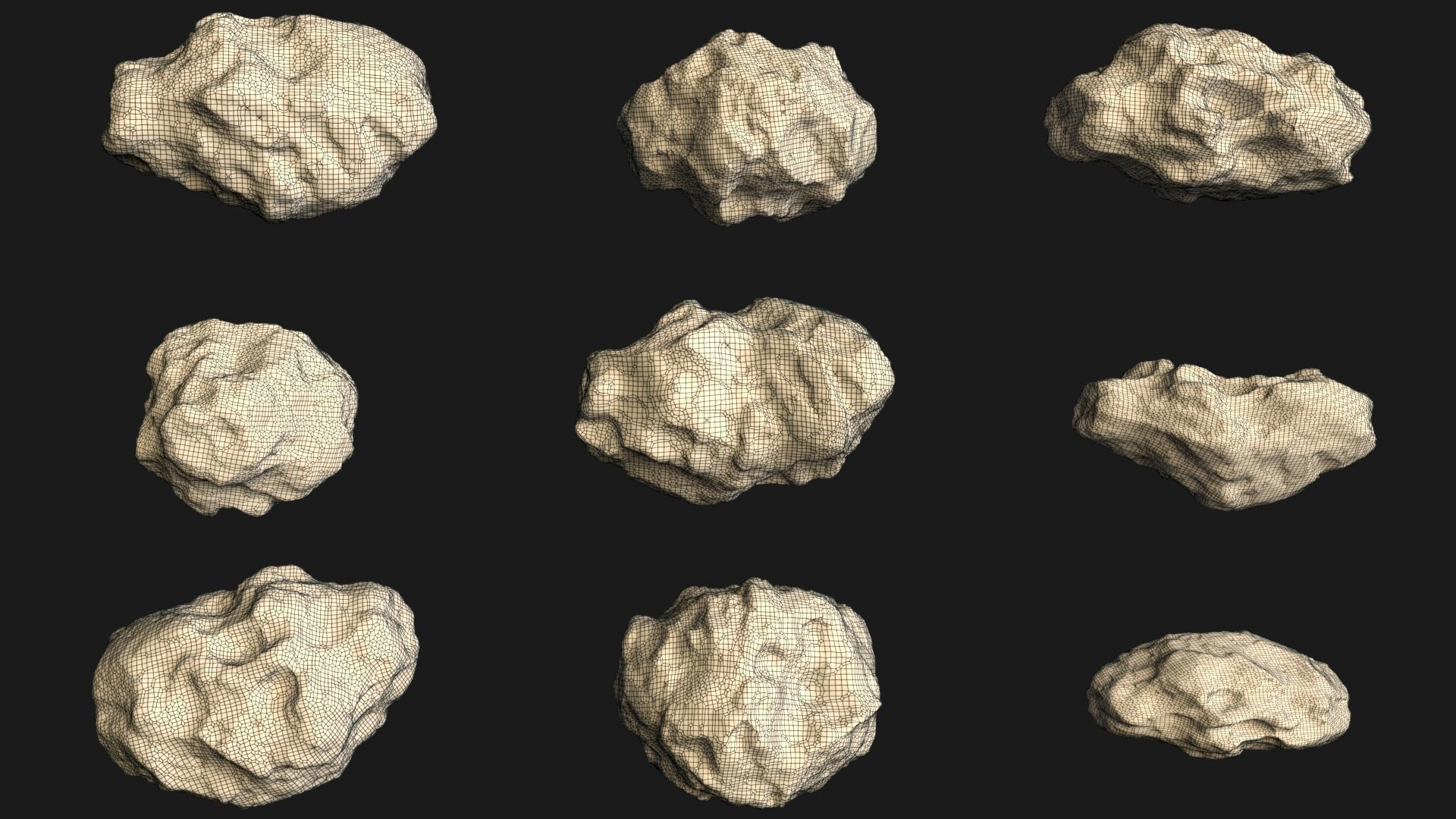 ASTEROID PACK 3D model_8