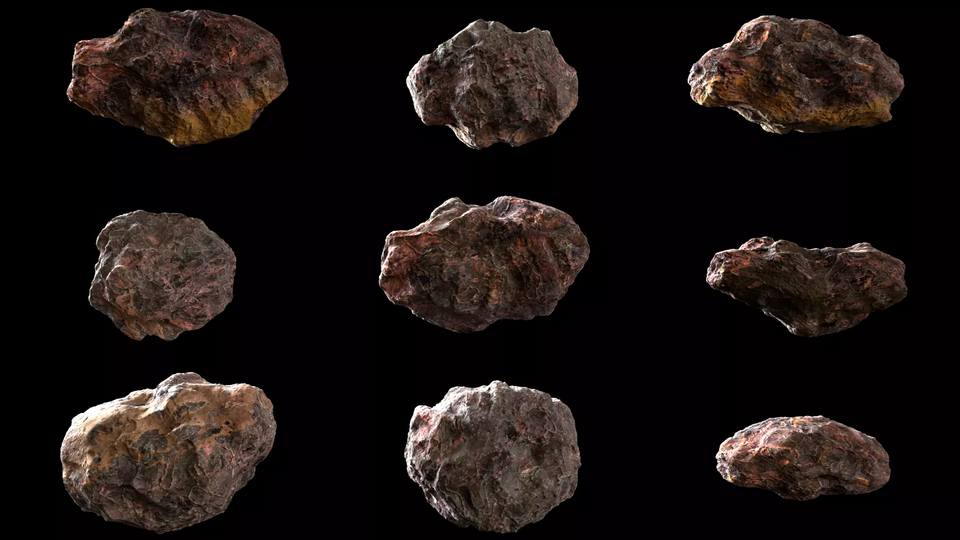 ASTEROID PACK 3D model_0
