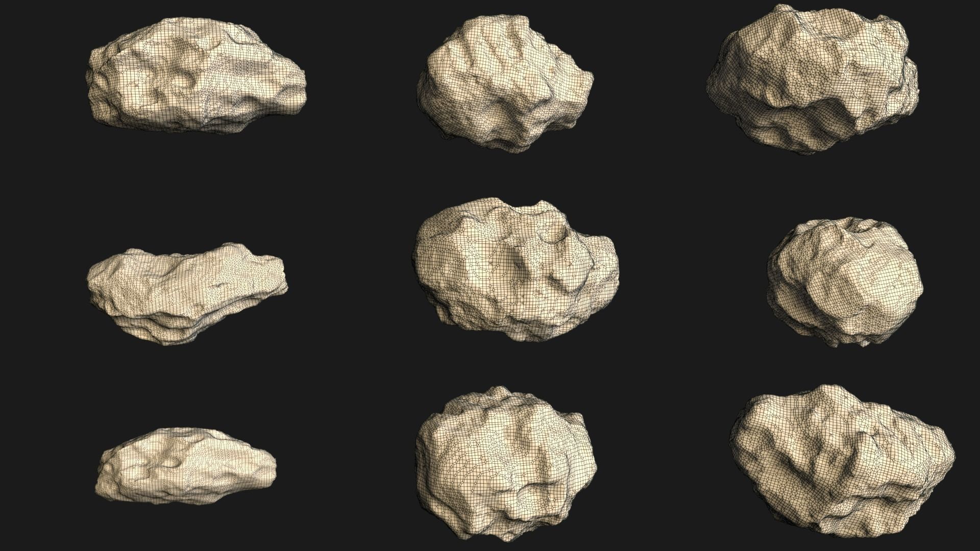 ASTEROID PACK 3D model_9