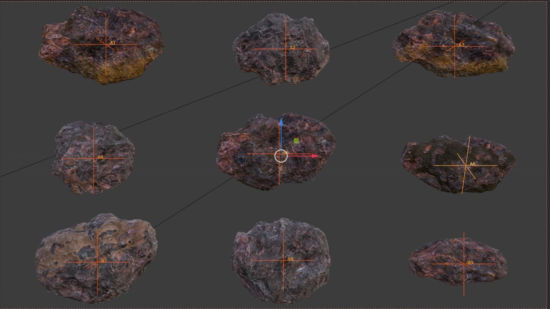 ASTEROID PACK 3D model_5