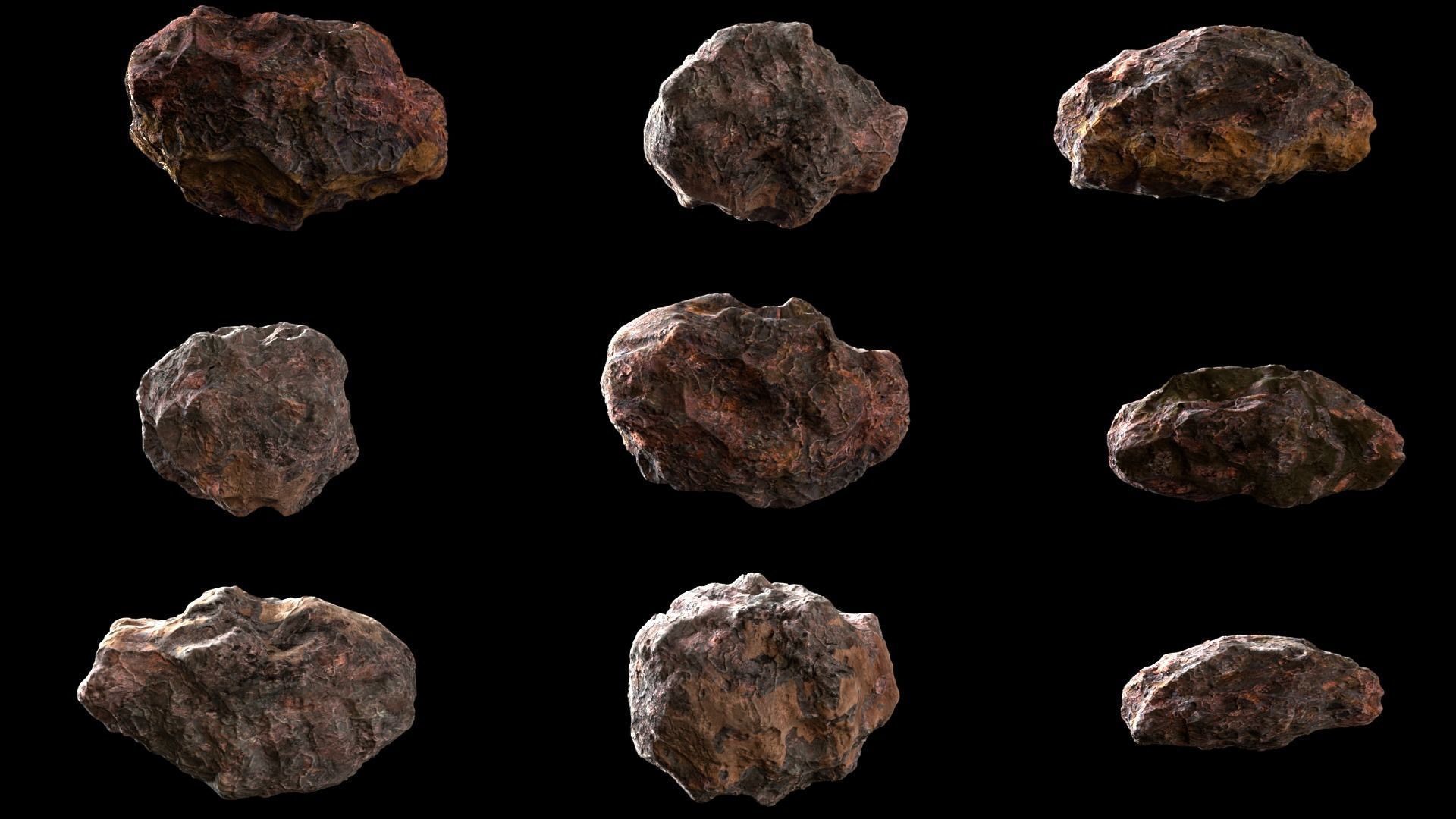 ASTEROID PACK 3D model_7