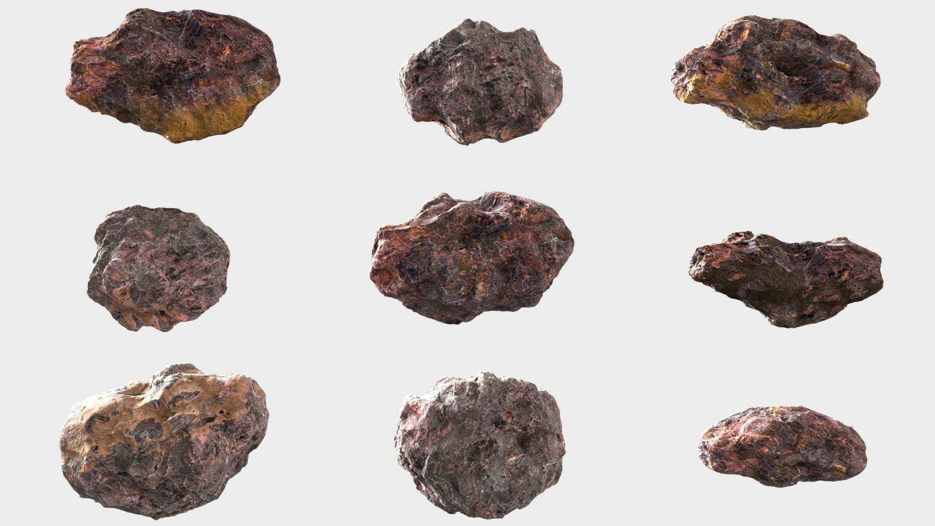 ASTEROID PACK 3D model_6