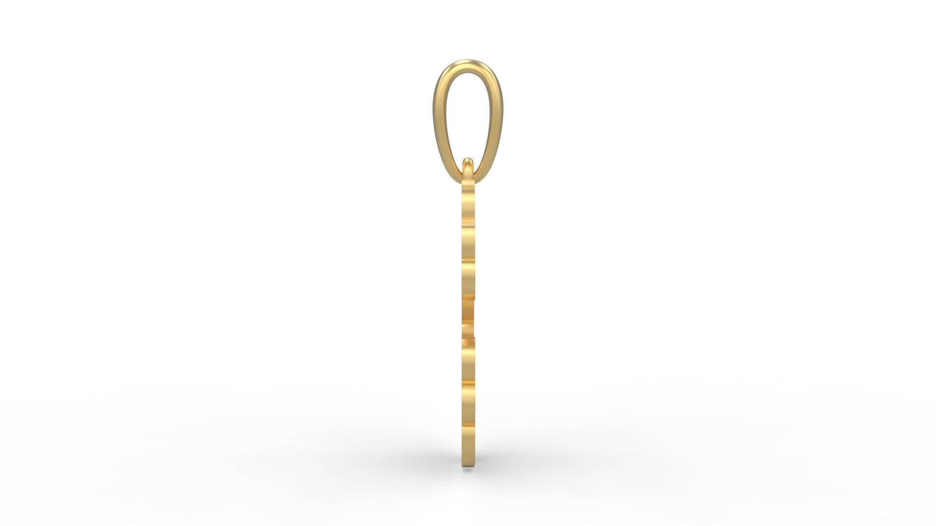 Initial Letters Pendant Cotton Cloud G 3D print model_2