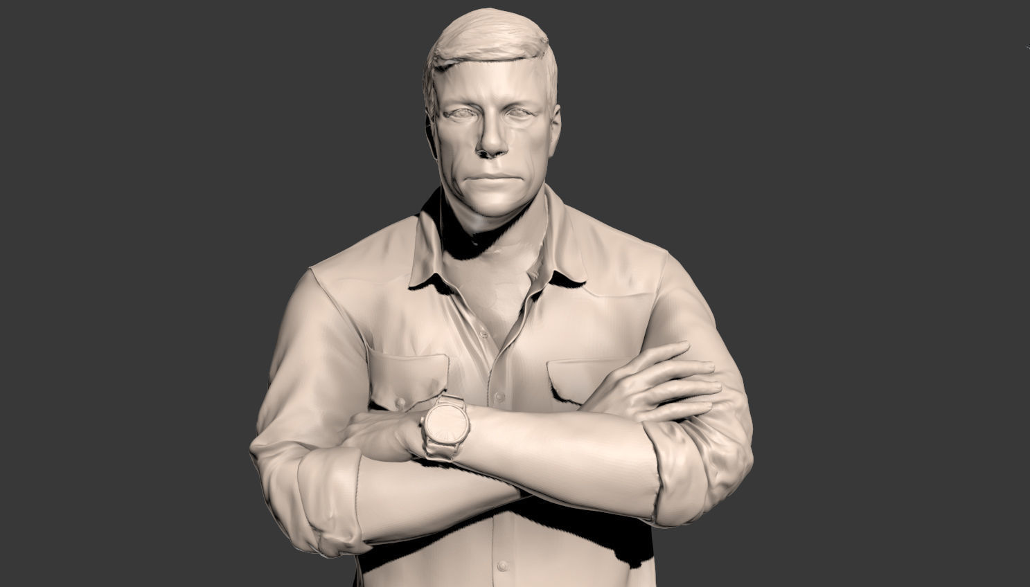 JCVD Statue 3D model_7