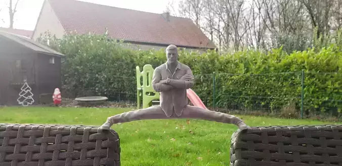 JCVD Statue 3D model