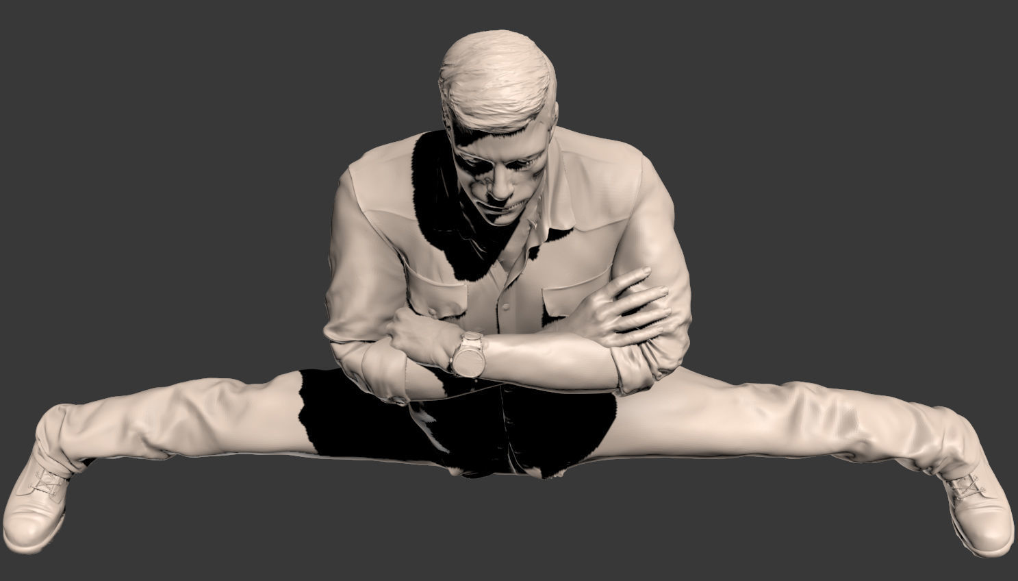 JCVD Statue 3D model_11